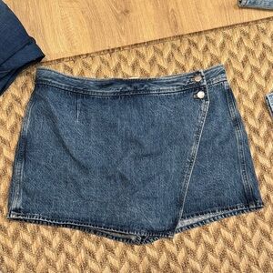 Madewell Wrap Denim Skort